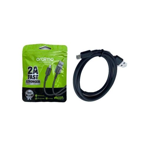 Oraimo Micro Smart USB Fast Charging Data Cable-Black
