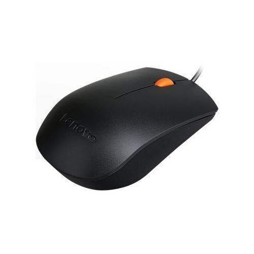 Lenovo 300 Wired Plug & Play USB Mouse – Black