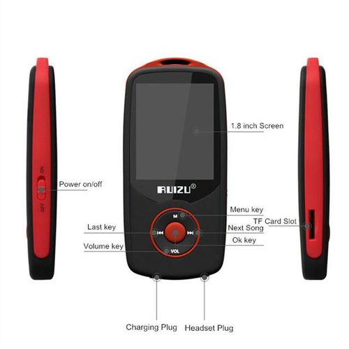 Ruizu X06 Mp3 Player Bluetooth 8gb Tft 1.8