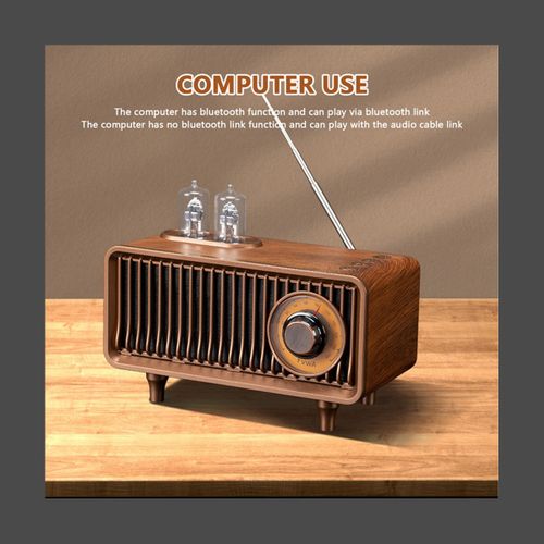 Speaker Mini Retro Phonograph Shape Stereo Gramophone Mu