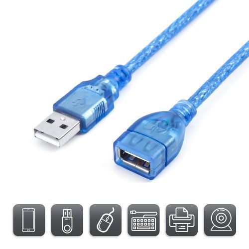 Neutral USB2.0 Extension Cable Lead Male To Female 1.5m 3m 5m