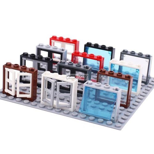 Marumine 60603 Glass 1 x 4 x 3 Opening For Window No Shutter Tabs 60594 Blocks For Architecture Model Building Kits Toy