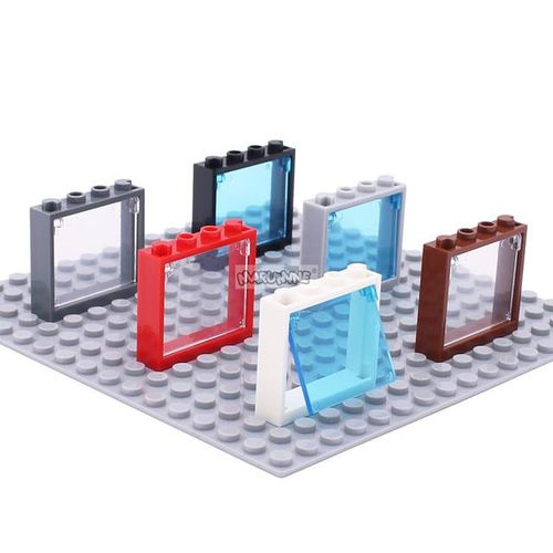 Marumine 60603 Glass 1 x 4 x 3 Opening For Window No Shutter Tabs 60594 Blocks For Architecture Model Building Kits Toy