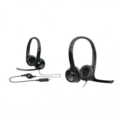 Logitec H390 Wired USB Noise-Cancelling Headset  -Black