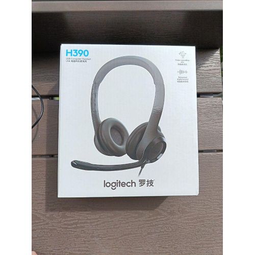 Logitec H390 Wired USB Noise-Cancelling Headset  -Black