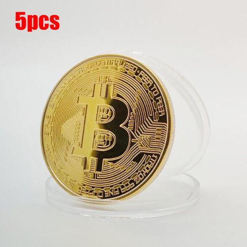 Collectible Art Commemorative Metal Antique Imitation Coins Bit BTC Metal Antique Collection