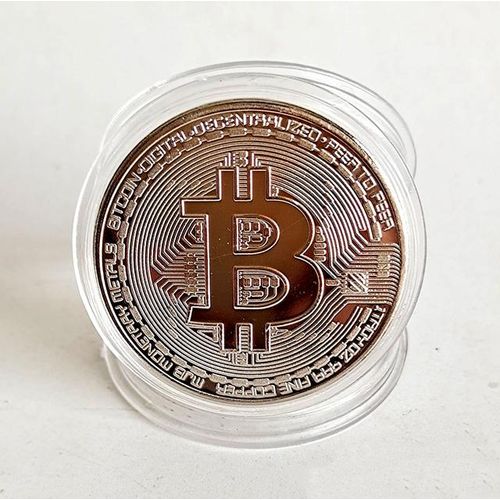 Collectible Art Commemorative Metal Antique Imitation Coins Bit BTC Metal Antique Collection