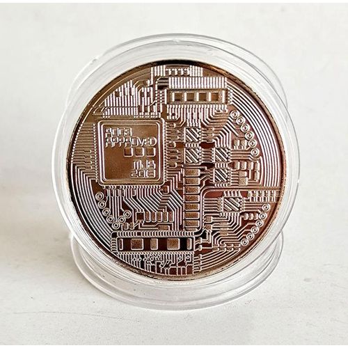 Collectible Art Commemorative Metal Antique Imitation Coins Bit BTC Metal Antique Collection