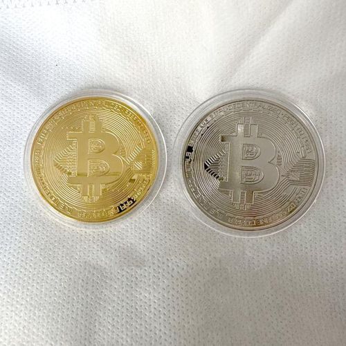 Collectible Art Commemorative Metal Antique Imitation Coins Bit BTC Metal Antique Collection