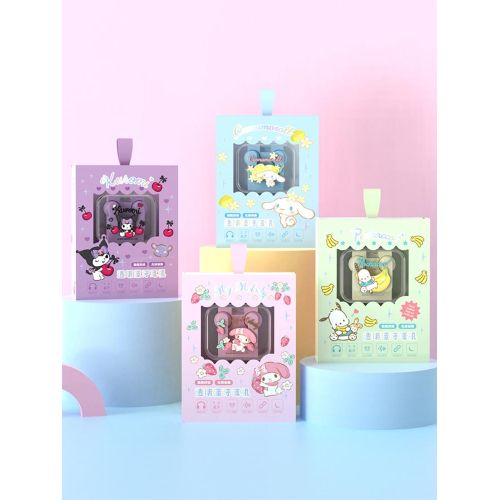 Kuromi Bluetooth Earphones Sanrio Gifts TWS Hello Kitty Wireless Headphones My Melody Noise Reduction Cinnamoroll Music Headset
