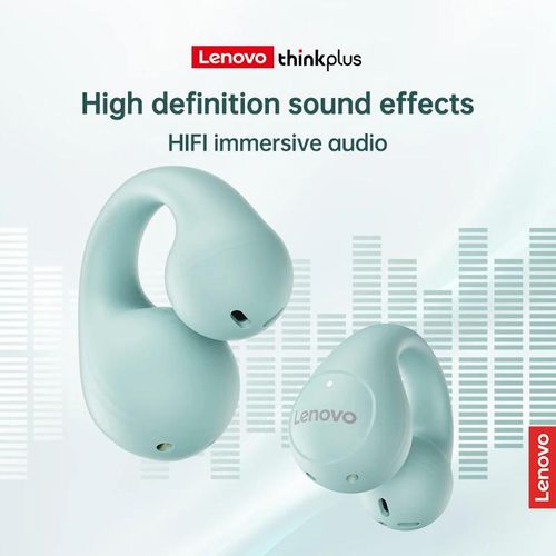 Lenovo lp13 tws wireless bluetooth 5.3 earphones ear clip gaming music sports earbuds hd microphone headset