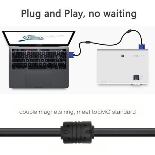 5m VGA 15 Pin Male To VGA 15 Pin Female Cable