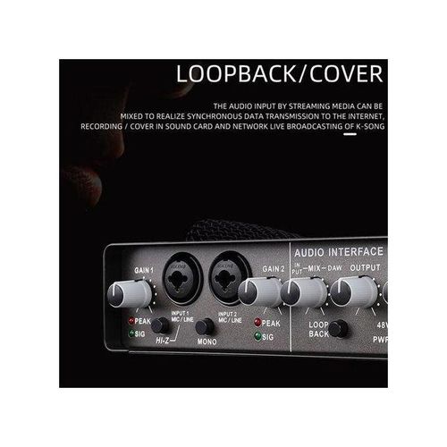 Q-24 USB Recording Sound Card Audio Mixer 4-Channel