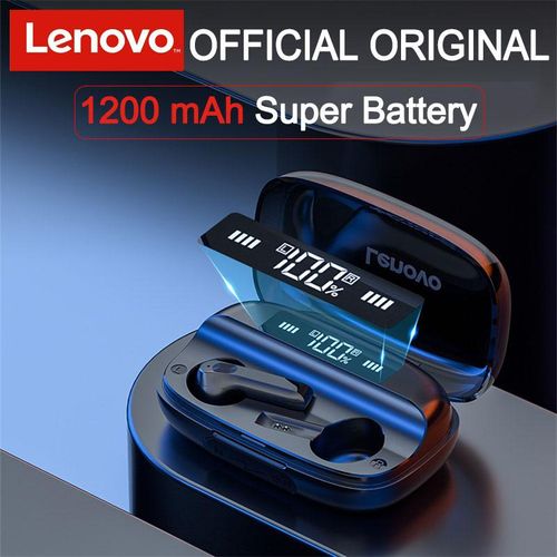 Lenovo QT81 Wireless Earphone 1200 mAh Bluetooth 5.0 Headphones AI Control Gaming Headset Stereo Bass Dual Mic Noise Reduction