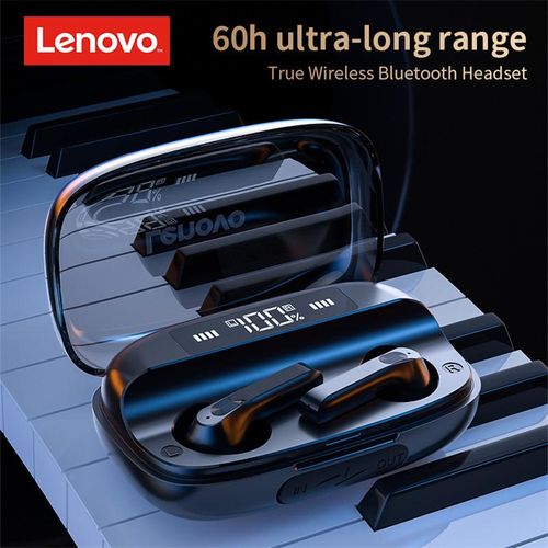 Lenovo QT81 Wireless Earphone 1200 mAh Bluetooth 5.0 Headphones AI Control Gaming Headset Stereo Bass Dual Mic Noise Reduction