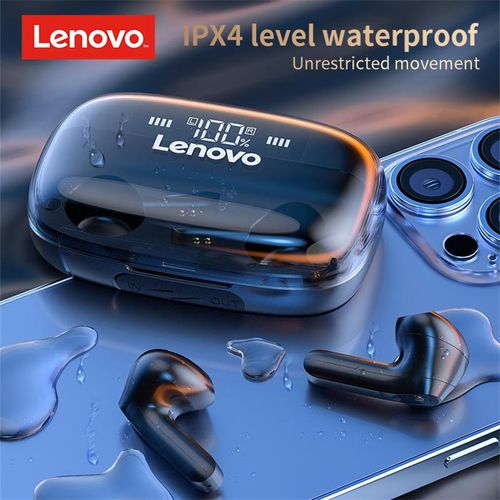 Lenovo QT81 Wireless Earphone 1200 mAh Bluetooth 5.0 Headphones AI Control Gaming Headset Stereo Bass Dual Mic Noise Reduction