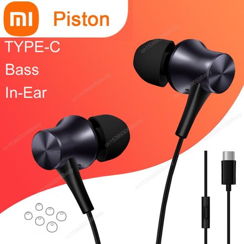 New Coming Original Xiaomi Piston Wired Earphone Type C Version In Ear Mi Earbuds Wire Control With Mic For Mobile Phone Headset