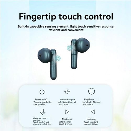 Wireless Earbuds, Bluetooth 5.3 Headphones Stereo Deep Bass With LED Display,  Noise Cancelling Mic