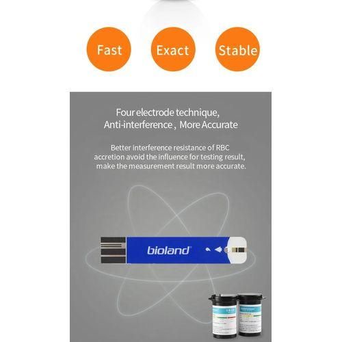 Bioland Diabetes Digital Gluco Meter Sensor Blood Sugar Monitor Kit Glucose Testing Glucometer Machine