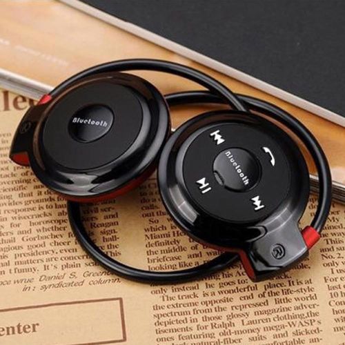 Women Men Sport Wireless Bluetooth Headphones Stereo Earphones FM Mp3 Music Player Headset Earpiece SD Card Slot Handsfree Mic