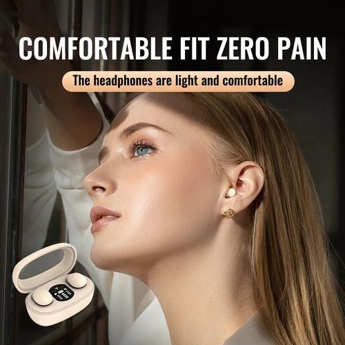 Mini Sleep Tiny Invisible Headphones Sports Stereo Noise Reduction Headsets Wireless Bluetooth 5.3 Earphones
