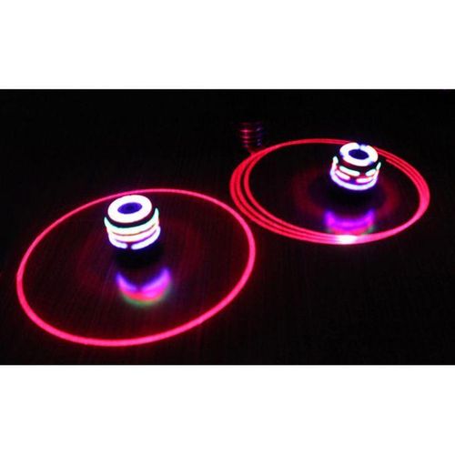 2x Spinning Tops Toy Adult Kid Gyro W/ Music Flash Light Rapidity