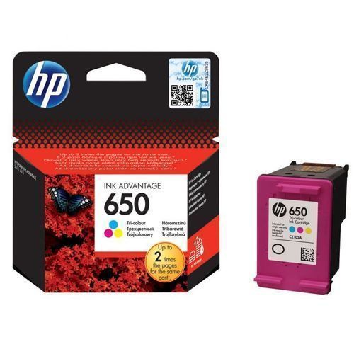 Hp 650 Color (Cyan, Magenta, Yellow) Ink Cartridge