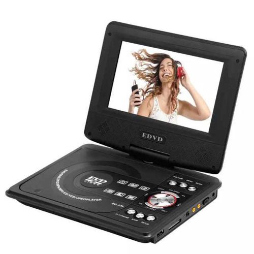 7-Inch HD Portable DVD Player DVD Player Children's Learning CD Player Portable DVD Player with TV