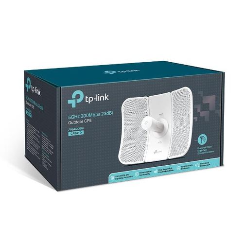 TPLink CPE 610  5GHz 300Mbps 23dBi Outdoor CPE