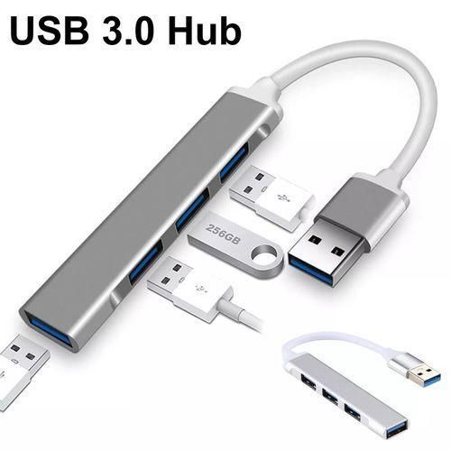 Hub USB HUB 3 0 Adapter 4 Port USB 3.0 High Speed-Gray