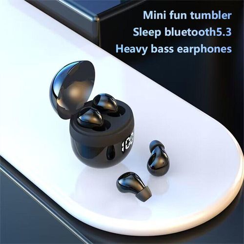 SK mini headphones wireless bluetooth earphones sleep headset with mic noise reduction heavy bass earbuds for smart phone