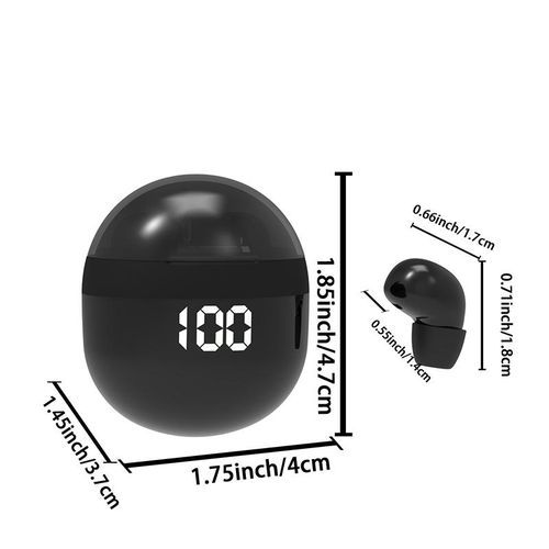 SK mini headphones wireless bluetooth earphones sleep headset with mic noise reduction heavy bass earbuds for smart phone