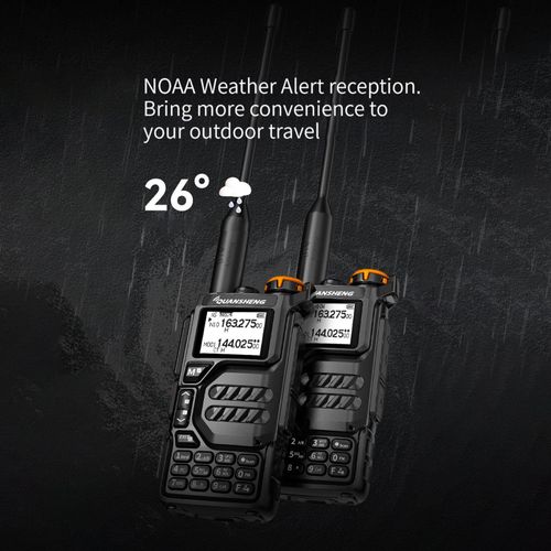 Dual Band VHF  Radio  Weather Channels Rechargeable