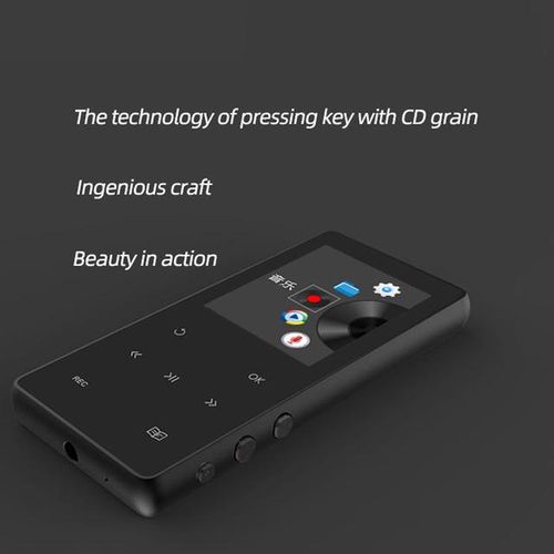 New Mp4 1.8 Inch Display Mp3 Hifi Lossless Sound Music Player Fm Radio Recording Video Play E-Book Touch Key Metal Mp4 Music