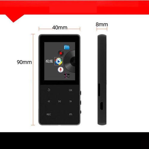 New Mp4 1.8 Inch Display Mp3 Hifi Lossless Sound Music Player Fm Radio Recording Video Play E-Book Touch Key Metal Mp4 Music
