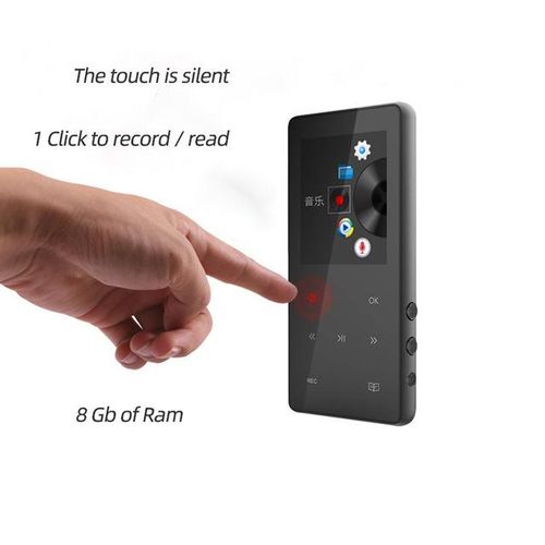 New Mp4 1.8 Inch Display Mp3 Hifi Lossless Sound Music Player Fm Radio Recording Video Play E-Book Touch Key Metal Mp4 Music