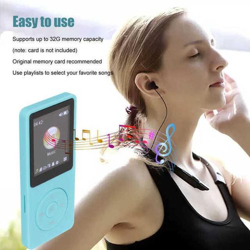 Mp4 Player Portable Support Small Memory Card Ultra Thin 1.8 Inch Lcd Media Music Player With Accessories For Students