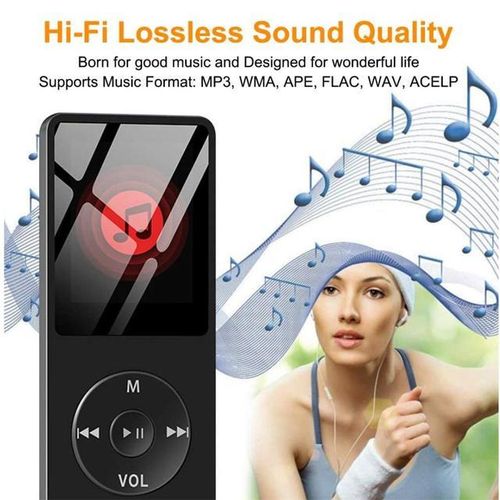Mp3 Music Player Portable Mp4 Fm Radio External Ultra-Thin Bluetooth-Compatible Student Hifi Music Players
