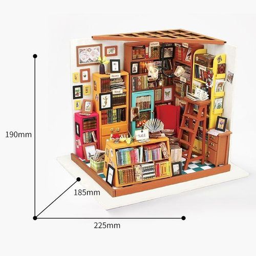 DIY Cottage Handmade Model Creativeembled Art House, Style:Cass Musical Living Room