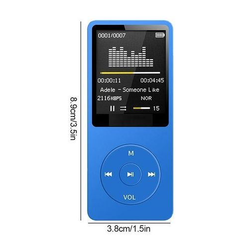 Ultra-Thin Bluetooth Mp3 Player Rechargeable Recorder Display Screen Portable Fm Radio Lossless Sports Music Play With Micrphone