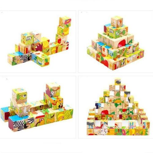 Children Intellectual Early Education Building Blocks Toy 3D Puzzle Block(606 Transportation)