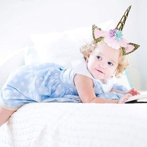 4pc Cartoon Unicorn Headband Toys Crown Decoration Props