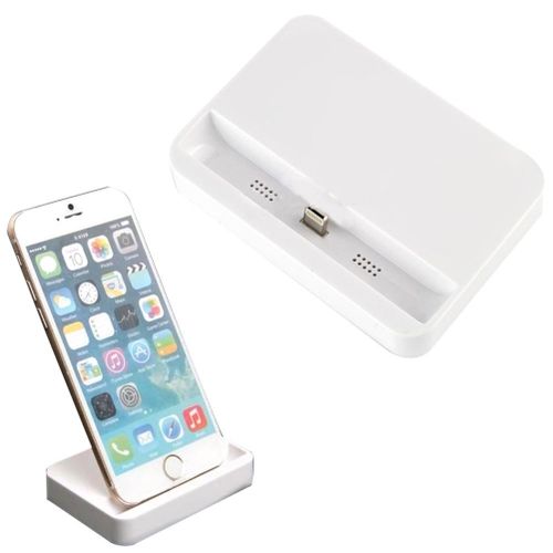 Chargerstand Portable Data Sync USB Cradle Charger Dock Charging Dock Station For iPhone SE 5 5S 5c 6 Plus 6s 6splus iPod Holder Stand,White NO5116