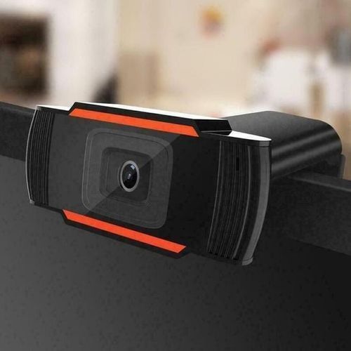 Webcam 1080P Full HD Computer Camera with Microphone, Conference - Black