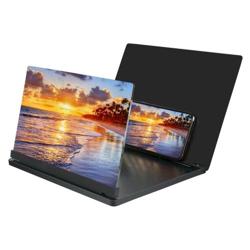 12 Inch 3D Screen Magnifier Cell Phone Foldable Screen Enlarger Video Movie Amplifier Holder Stand New,A NO5115