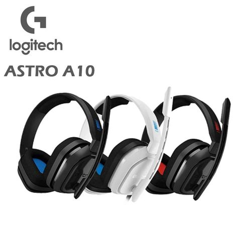 Logitech ASTRO A10 Wired Gaming Headset Lightweight Damage-Resistant 3.5mm Audio Jack Computer Headphones for PC/Xbox/PS/Switch