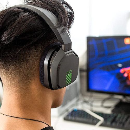 Logitech ASTRO A10 Wired Gaming Headset Lightweight Damage-Resistant 3.5mm Audio Jack Computer Headphones for PC/Xbox/PS/Switch