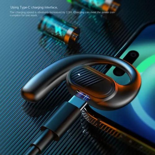 Ipx6 waterproof wireless Bluetooth earphone Bluetooth 5.4 low latency bone conduction headphones single right ear dual speakers