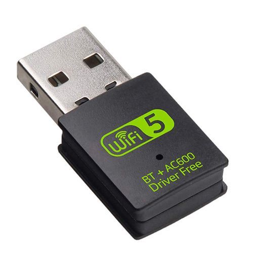 G38 2 In One  AC600 Wifi Adapter And Bluetooth Dongle 802.11 -Black