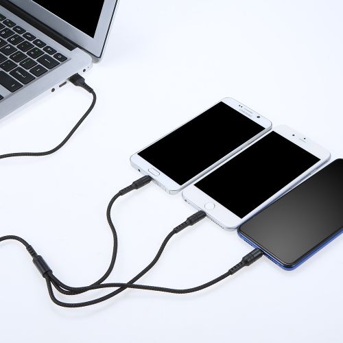 3 in 1  Cable with Micro USB/Type-c/Lighting for iPhone